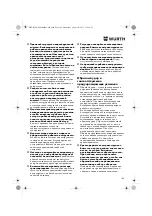 Предварительный просмотр 148 страницы Würth EWS 14-125 INOX English Translation Of The Original Operating Instructions