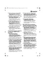 Предварительный просмотр 149 страницы Würth EWS 14-125 INOX English Translation Of The Original Operating Instructions