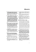 Preview for 19 page of Würth EWS 18-A Translation Of The Original Operating Instructions