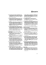 Preview for 258 page of Würth EWS 18-A Translation Of The Original Operating Instructions