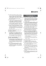 Предварительный просмотр 7 страницы Würth EWS 7-115 BASIC Translation Of The Original Operating Instructions