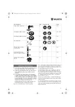 Предварительный просмотр 11 страницы Würth EWS 7-115 BASIC Translation Of The Original Operating Instructions