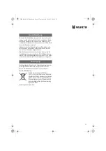 Предварительный просмотр 12 страницы Würth EWS 7-115 BASIC Translation Of The Original Operating Instructions