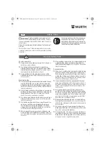 Предварительный просмотр 13 страницы Würth EWS 7-115 BASIC Translation Of The Original Operating Instructions