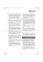 Предварительный просмотр 44 страницы Würth EWS 7-115 BASIC Translation Of The Original Operating Instructions