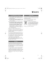 Предварительный просмотр 52 страницы Würth EWS 7-115 BASIC Translation Of The Original Operating Instructions