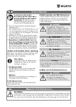 Предварительный просмотр 5 страницы Würth EWS 8-115 Light Original Operating Instructions