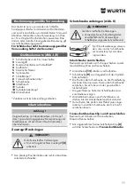 Предварительный просмотр 11 страницы Würth EWS 8-115 Light Original Operating Instructions