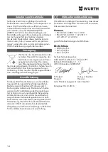 Предварительный просмотр 14 страницы Würth EWS 8-115 Light Original Operating Instructions