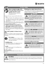 Предварительный просмотр 15 страницы Würth EWS 8-115 Light Original Operating Instructions