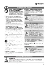 Предварительный просмотр 25 страницы Würth EWS 8-115 Light Original Operating Instructions