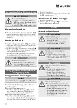 Предварительный просмотр 32 страницы Würth EWS 8-115 Light Original Operating Instructions