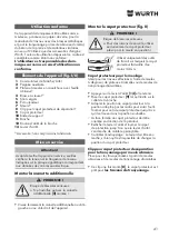 Предварительный просмотр 41 страницы Würth EWS 8-115 Light Original Operating Instructions