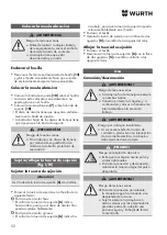 Предварительный просмотр 52 страницы Würth EWS 8-115 Light Original Operating Instructions