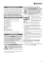 Предварительный просмотр 71 страницы Würth EWS 8-115 Light Original Operating Instructions