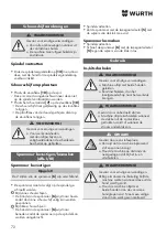 Предварительный просмотр 72 страницы Würth EWS 8-115 Light Original Operating Instructions