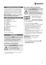 Предварительный просмотр 81 страницы Würth EWS 8-115 Light Original Operating Instructions