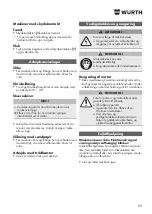 Предварительный просмотр 83 страницы Würth EWS 8-115 Light Original Operating Instructions