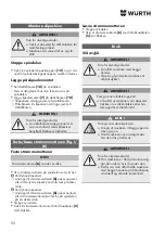 Предварительный просмотр 92 страницы Würth EWS 8-115 Light Original Operating Instructions