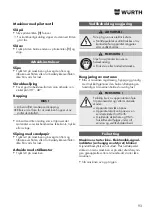 Предварительный просмотр 93 страницы Würth EWS 8-115 Light Original Operating Instructions