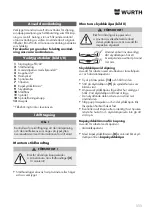 Предварительный просмотр 111 страницы Würth EWS 8-115 Light Original Operating Instructions