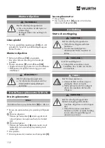 Предварительный просмотр 112 страницы Würth EWS 8-115 Light Original Operating Instructions