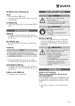 Предварительный просмотр 113 страницы Würth EWS 8-115 Light Original Operating Instructions