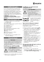 Предварительный просмотр 121 страницы Würth EWS 8-115 Light Original Operating Instructions