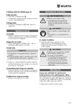 Предварительный просмотр 153 страницы Würth EWS 8-115 Light Original Operating Instructions