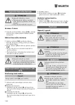 Предварительный просмотр 162 страницы Würth EWS 8-115 Light Original Operating Instructions