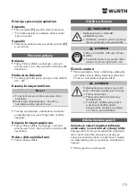 Предварительный просмотр 173 страницы Würth EWS 8-115 Light Original Operating Instructions