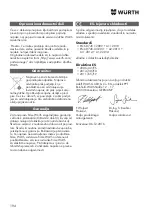 Предварительный просмотр 194 страницы Würth EWS 8-115 Light Original Operating Instructions