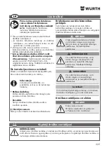 Предварительный просмотр 225 страницы Würth EWS 8-115 Light Original Operating Instructions