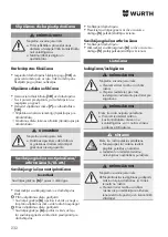 Предварительный просмотр 232 страницы Würth EWS 8-115 Light Original Operating Instructions