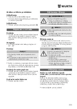 Предварительный просмотр 253 страницы Würth EWS 8-115 Light Original Operating Instructions