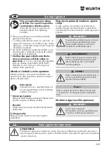 Предварительный просмотр 255 страницы Würth EWS 8-115 Light Original Operating Instructions