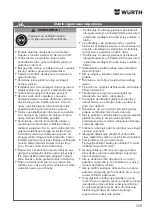 Предварительный просмотр 259 страницы Würth EWS 8-115 Light Original Operating Instructions