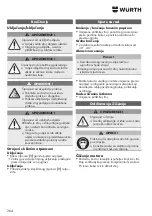 Предварительный просмотр 264 страницы Würth FKWS 9-125 Translation Of The Original Operating Instructions