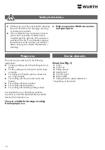 Preview for 18 page of Würth GS 700-E Operating Instructions Manual