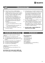 Preview for 99 page of Würth GS 700-E Operating Instructions Manual