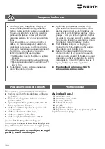 Preview for 198 page of Würth GS 700-E Operating Instructions Manual