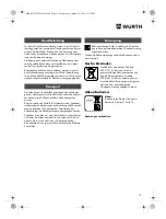 Preview for 15 page of Würth HKS 10-A Translation Of The Original Operating Instructions