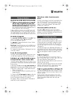 Preview for 33 page of Würth HKS 10-A Translation Of The Original Operating Instructions