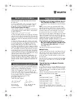 Preview for 41 page of Würth HKS 10-A Translation Of The Original Operating Instructions