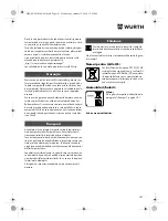 Preview for 181 page of Würth HKS 10-A Translation Of The Original Operating Instructions