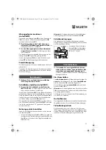 Preview for 13 page of Würth HKS 18-A Translation Of The Original Operating Instructions