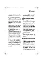 Preview for 77 page of Würth HKS 18-A Translation Of The Original Operating Instructions