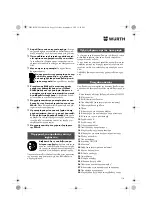 Preview for 116 page of Würth HKS 18-A Translation Of The Original Operating Instructions