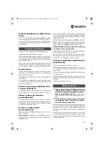 Preview for 169 page of Würth HKS 18-A Translation Of The Original Operating Instructions