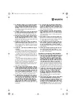 Preview for 212 page of Würth HKS 18-A Translation Of The Original Operating Instructions